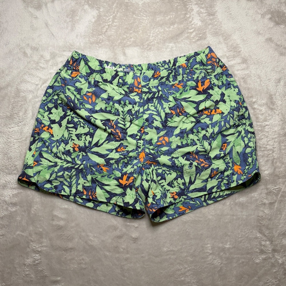 REI Co Op Amphib Shorts Womens M Green Floral Outdoor Hiking Beach Gorpcore